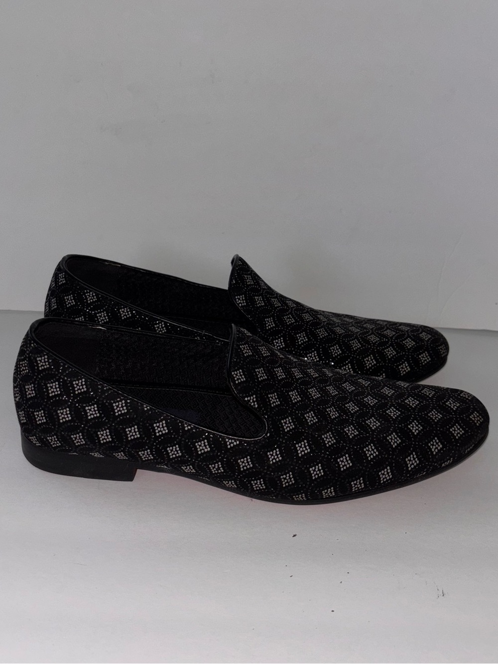 Giorgio Brutini Black Slip-On Dress Loafers